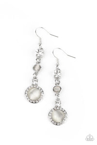 Paparazzi Epic Elegance - White Moonstone Earrings