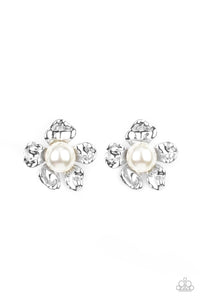 Paparazzi Apple Blossom Pearls - White Pearl Earring