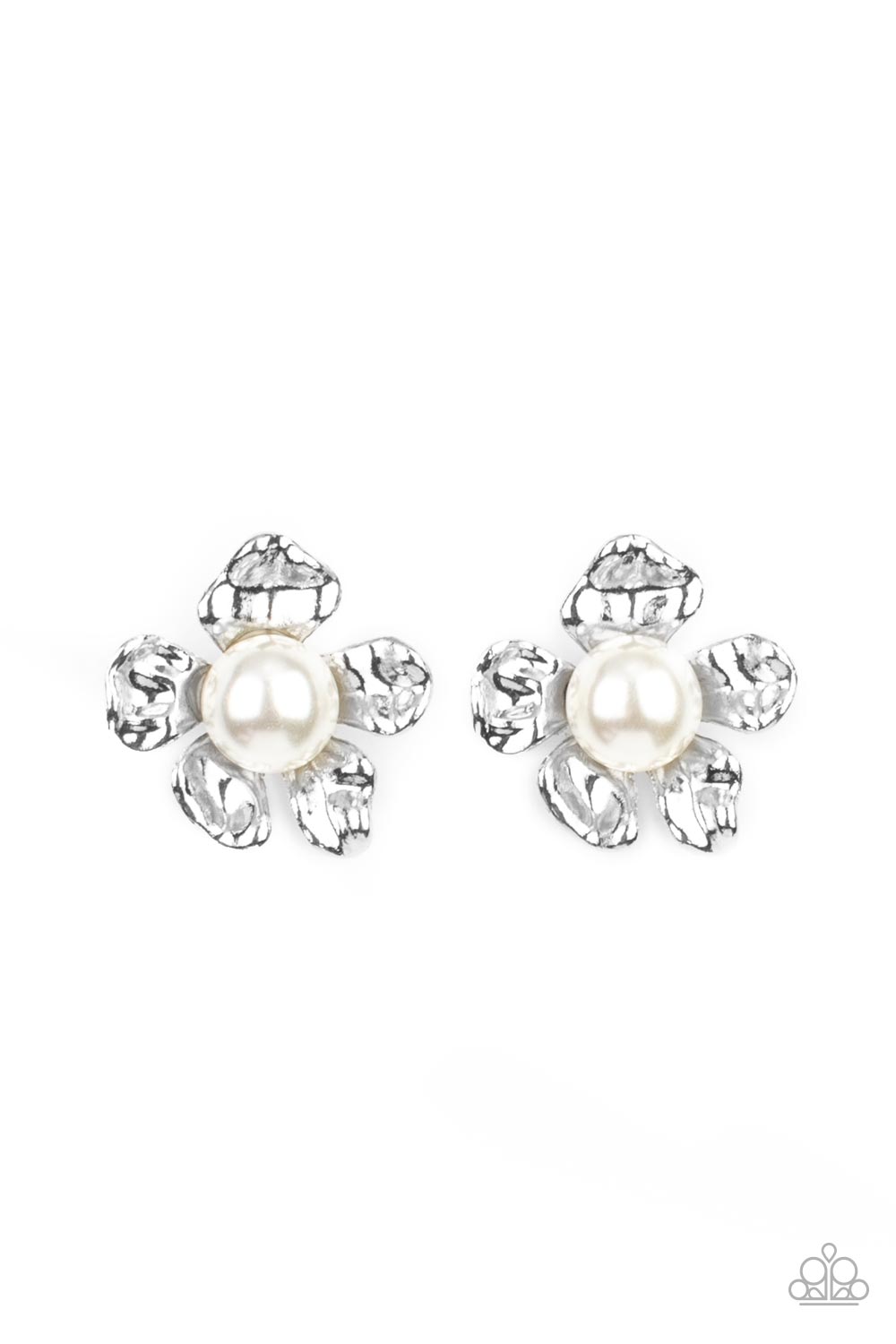 Paparazzi Apple Blossom Pearls - White Pearl Earring