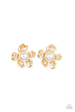 Load image into Gallery viewer, Paparazzi Apple Blossom Pearls - Gold Earring
