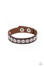 Load image into Gallery viewer, Wildflower Wayfarer - White leather Bracelet Paparazzi
