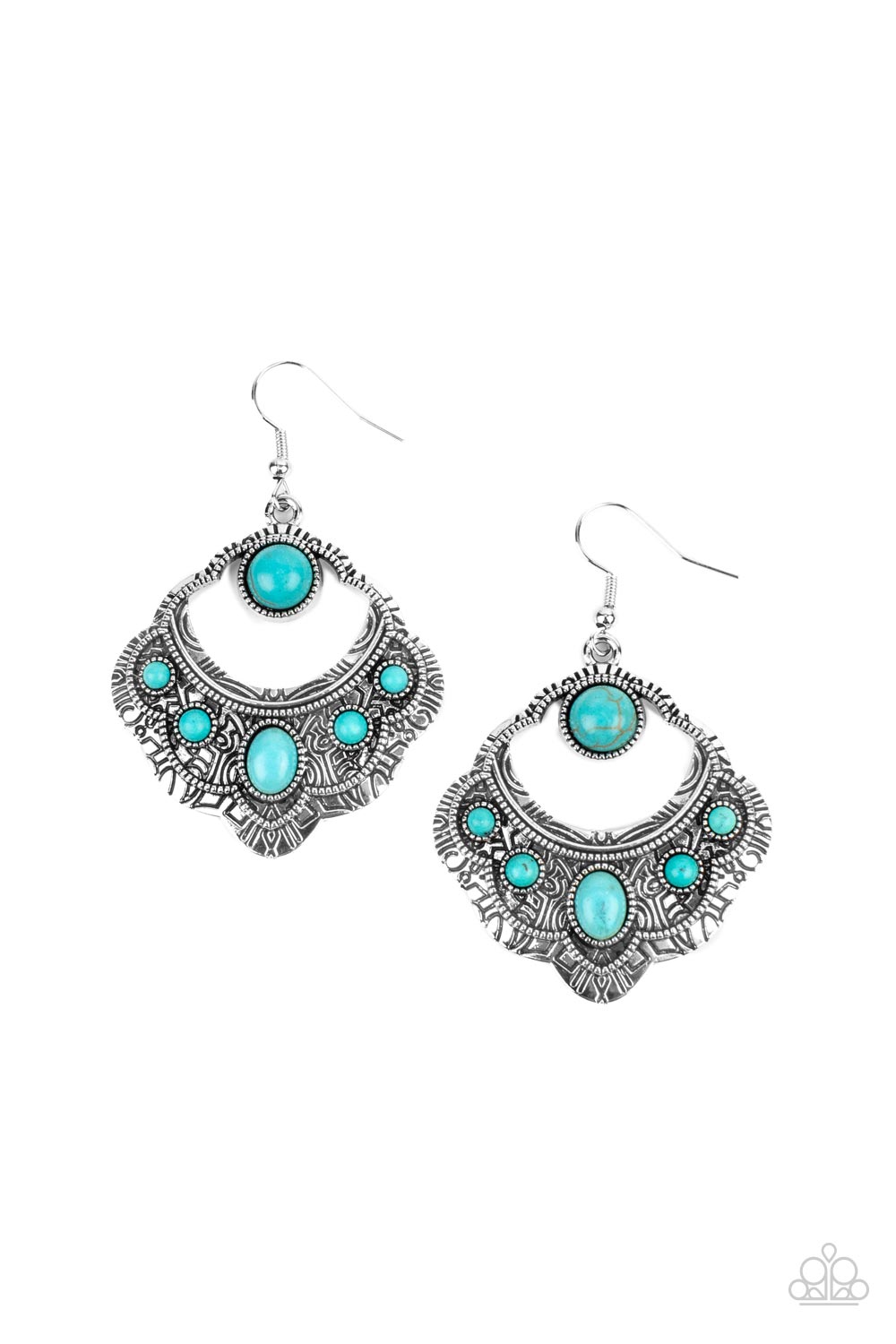 Paparazzi Saguaro Sunset - Turquoise Stone Earring