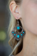 Load image into Gallery viewer, Paparazzi Saguaro Sunset - Turquoise Stone Earring
