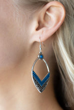 Load image into Gallery viewer, Indigenous Intentions - Blue Earring Paparazzi
