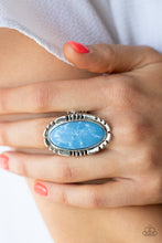 Load image into Gallery viewer, Peacefully Pioneer - Blue Ring Paparazzi

