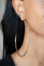 Load image into Gallery viewer, Paparazzi Colossal Couture - Gold Hoop Earring
