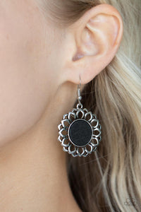 Paparazzi Farmhouse Fashionista - Black Earring