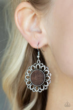 Load image into Gallery viewer, Farmhouse Fashionista - Brown Wood Earring Paparazzi
