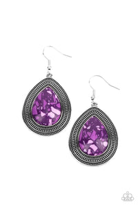 Paparazzi Terrazzo Tundra - Purple Earring