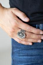 Load image into Gallery viewer, Farmstead Fashion - Silver Flower Ring Paparazzi
