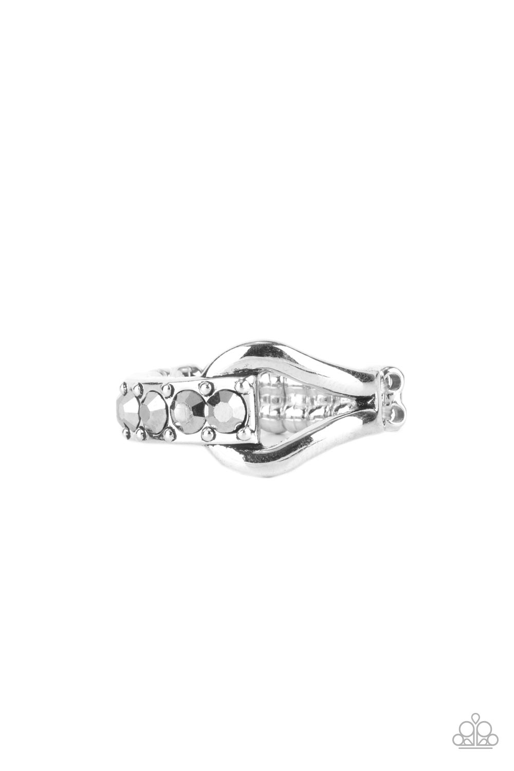 Bling Bond - Silver Hematite Ring Paparazzi