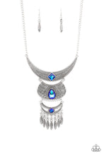Load image into Gallery viewer, Paparazzi Lunar Enchantment - Blue Rhinestone Necklace
