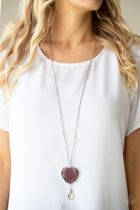 Warmhearted Glow - Purple Lanyard Necklace Paparazzi