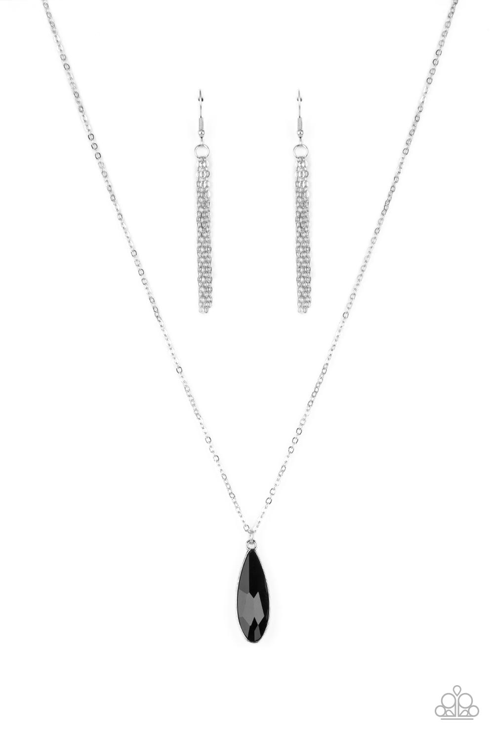 Prismatically Polished - Black Rhinestone Necklace Paparazzi