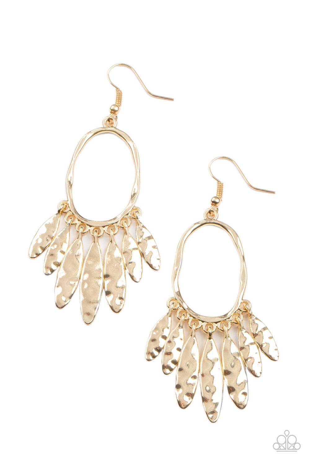 Artisan Aria - Gold Earring Paparazzi