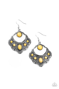 Paparazzi Saguaro Sunset - Yellow Stone Earring