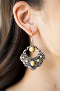 Paparazzi Saguaro Sunset - Yellow Stone Earring