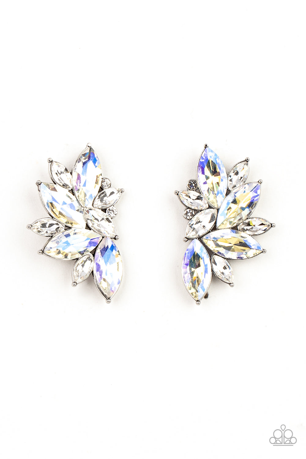 Paparazzi Instant Iridescence - White Iridescent Earring