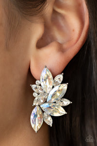 Paparazzi Instant Iridescence - White Iridescent Earring