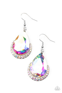 Mega Marvelous - Multi Iridescent Earring Paparazzi