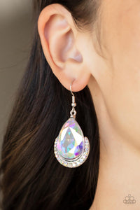 Mega Marvelous - Multi Iridescent Earring Paparazzi