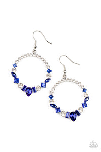 Paparazzi Revolutionary Refinement - Blue Rhinestone Earring