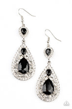 Load image into Gallery viewer, Posh Pageantry - Black Earring Paparazzi
