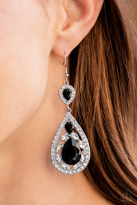 Posh Pageantry - Black Earring Paparazzi