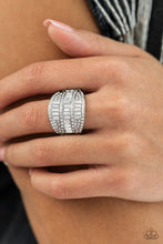 Load image into Gallery viewer, Red Carpet Redux - White Rhinestone Ring Paparazzi

