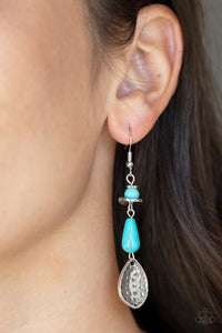 Artfully Artisan - Turquoise Earring Paparazzi