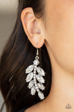 Load image into Gallery viewer, Paparazzi Ice Garden Gala - White Rhinestone Earring
