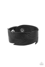 Load image into Gallery viewer, Whimsically Winging It - Black Leather Band Paparazzi

