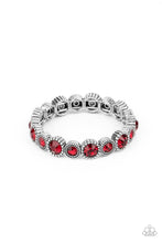 Load image into Gallery viewer, Paparazzi Phenomenally Perennial - Red Rhinestone Bracelet
