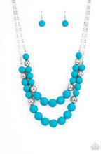 Load image into Gallery viewer, Paparazzi Vivid Vanity - Matte Blue Necklace
