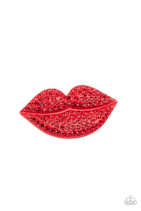 Paparazzi HAIR Kiss - Red Kiss Hair Clip