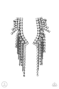 Paparazzi Thunderstruck Sparkle - Black Earring