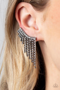 Paparazzi Thunderstruck Sparkle - Black Earring