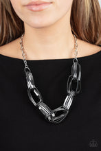Load image into Gallery viewer, Paparazzi Fiercely Flexing - Silver Necklace
