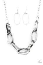 Load image into Gallery viewer, Paparazzi Fiercely Flexing - Silver Necklace
