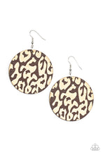 Load image into Gallery viewer, Catwalk Safari - Brown Wood Earring Paparazzi
