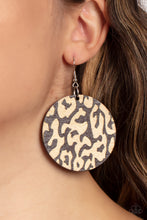 Load image into Gallery viewer, Catwalk Safari - Brown Wood Earring Paparazzi
