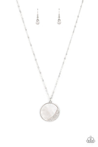 Paparazzi Oceanic Eclipse - White Necklace
