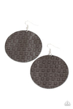 Load image into Gallery viewer, Paparazzi WEAVE Me Out Of It - Silver Leather Earring
