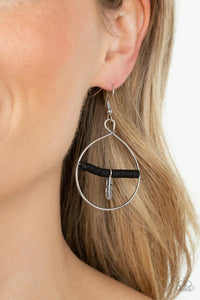 Paparazzi Free Bird Freedom - Black Earring