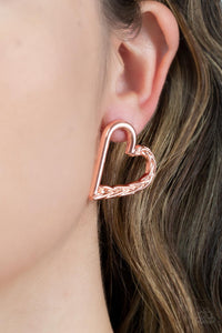 Paparazzi Cupid, Who? - Copper Earring