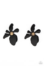 Load image into Gallery viewer, Paparazzi Hawaiian Heiress - Black Floral Earring
