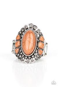 Rustler Road - Brown Stone Ring Paparazzi