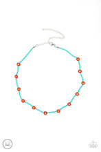 Load image into Gallery viewer, Colorfully Flower Child - Blue Seed Bead Necklace Paparazzi
