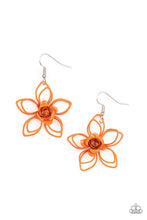 Load image into Gallery viewer, Botanical Bonanza - Orange Earring Paparazzi
