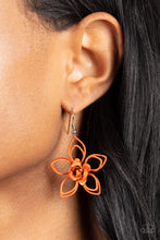 Load image into Gallery viewer, Botanical Bonanza - Orange Earring Paparazzi
